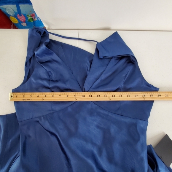 Lulus Incredible Love Satin Cowl Back Slip Dress Size XL Midi Babydoll Femme NEW - Picture 8 of 14